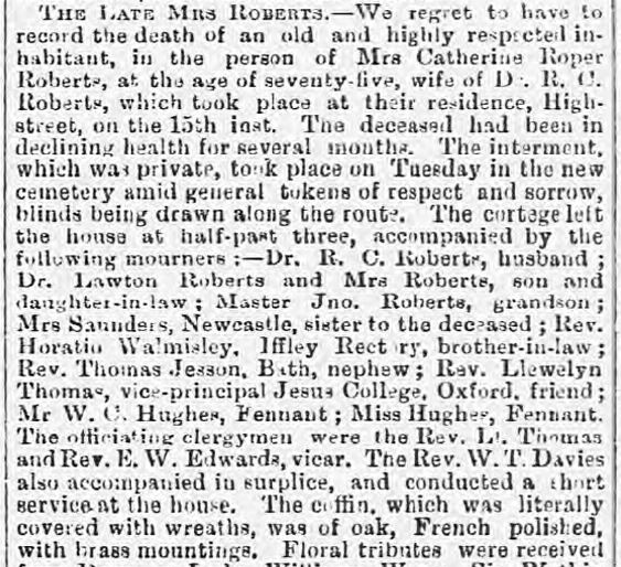 WAd 25Apr CRRoberts death1891 a